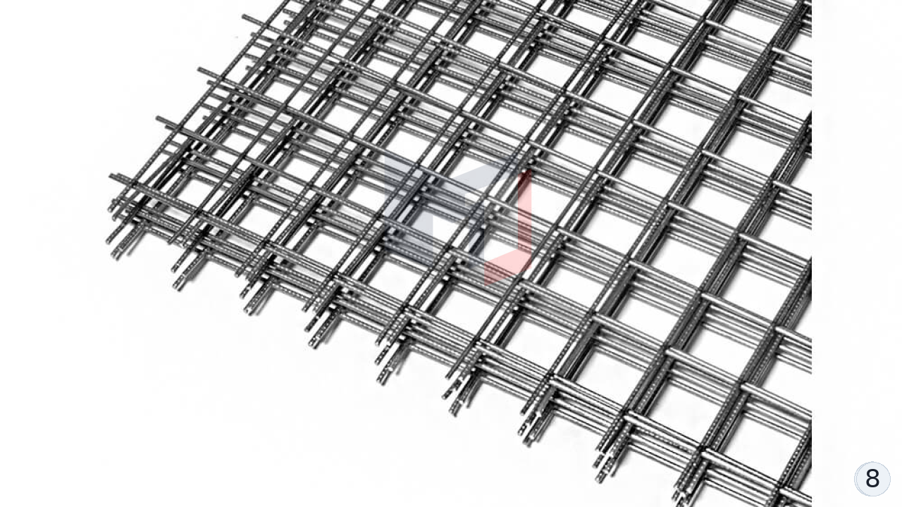 Сетка сварная 100х100х8 мм в картах 6х2м В500С