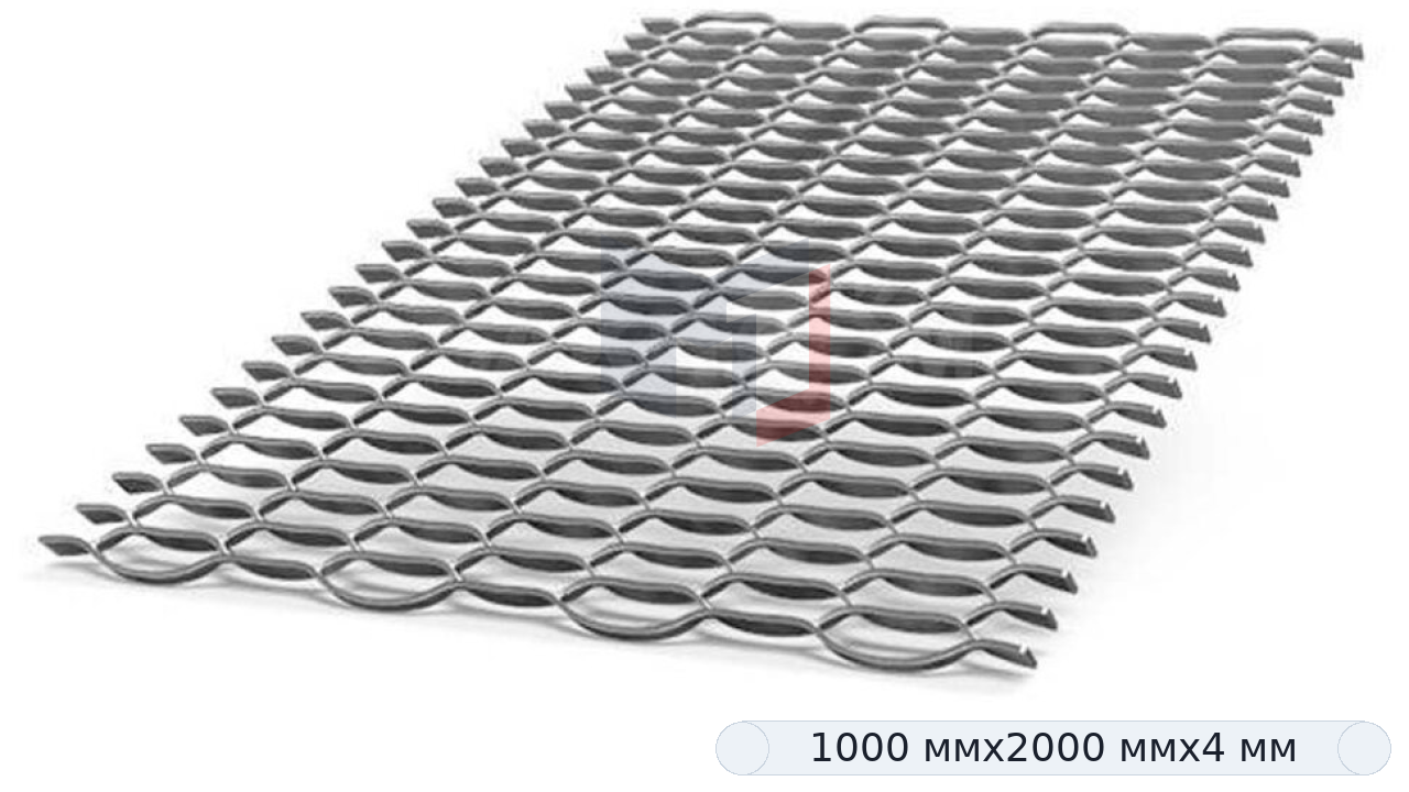 Просечно вытяжной лист 1000х2000х4 мм